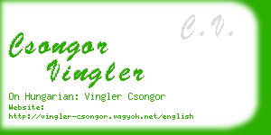 csongor vingler business card